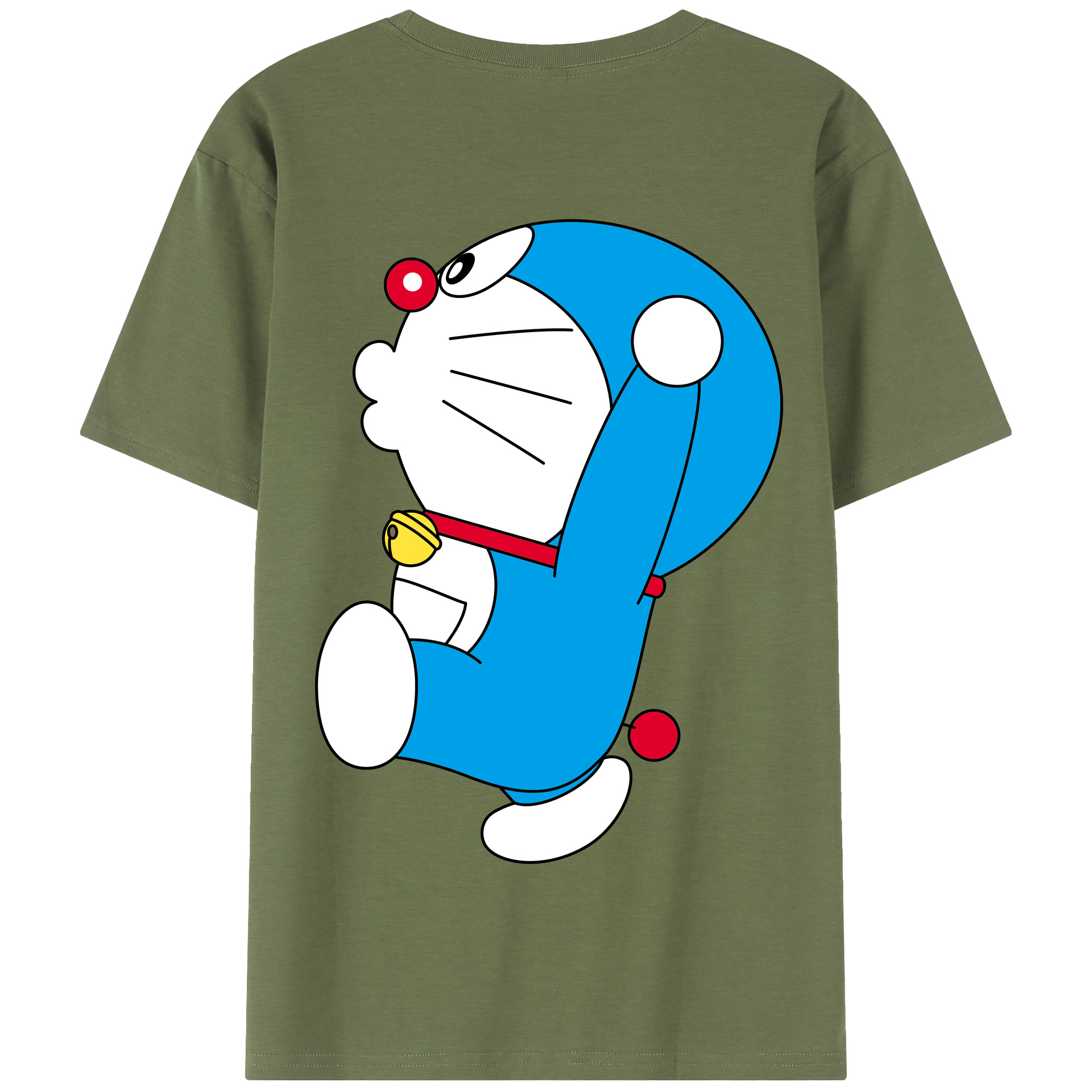 （画像用） ドラえもん Doraemon 綿100％半袖Tシャツ（背面プリント）